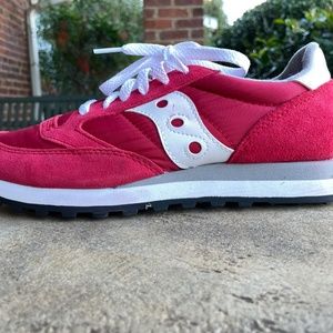 Red Saucony Jazz Sneakers